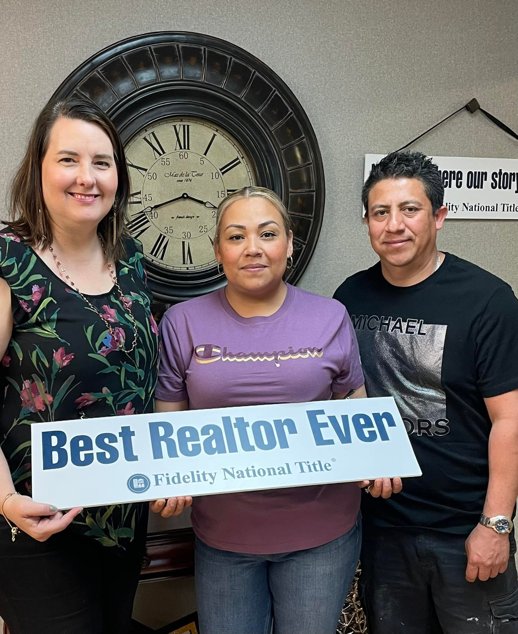 Clients of Lisa Collio celebrating a home purchase in Goshen and Elkhart, Indiana