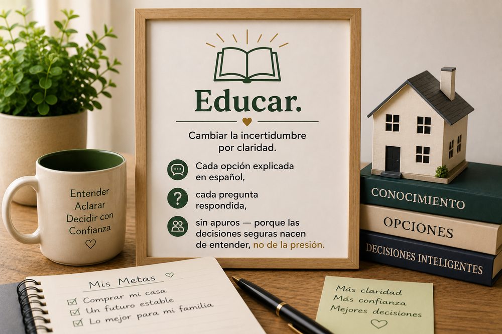 Educar — cambiar la incertidumbre por claridad, sin presión