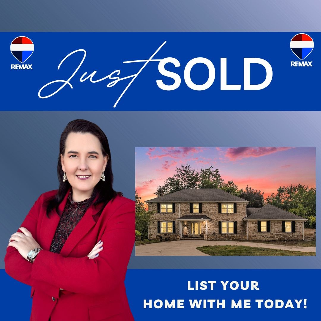 A "Just SOLD" marketing graphic featuring Lisa Collio beside a twilight photo of a sold home, with RE/MAX branding and a "List Your Home With Me Today" banner.